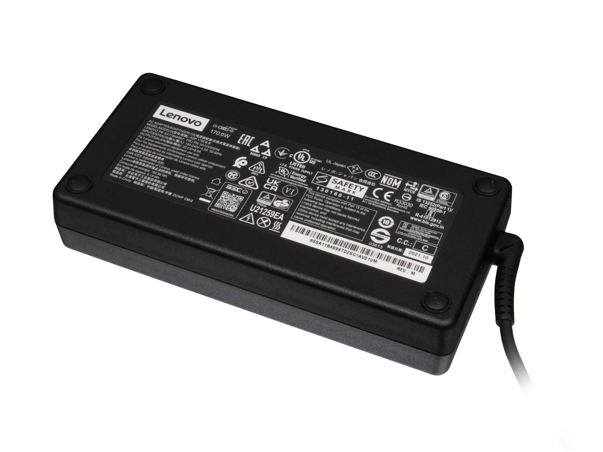 Lenovo AC-adapter 170 Watt slim original ThinkPad P52 (20MA/20M9) series, 450370