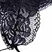 FEESHOW Men's Lace Jockstrap Briefs Bikini Thong G String Underwear T Back Black Medium(Waistline 25.0-31.5