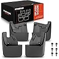 A-Premium Mud Flaps Compatible with Toyota Tundra 2022 2023 2024 2025, Splash Guards Mudguards with Hardware Accessories, (Not fits SR Models), No Drilling Required, Front & Rear, Set of 4-PC