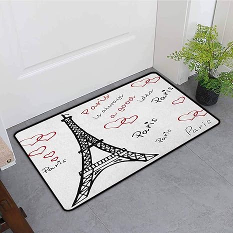 Amazon Com Onecute Welcome Doormat Eiffel Tower Eiffel Paris Is