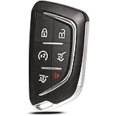 MechanMagic Smart Key Fob Replacement Fits for Cadillac Escalade 2021 2022 2023 2024 YGOG20TB1 YG0G20TB1 Keyless Entry Remote Start Control 6 Button 433MHz 13541571 13546300