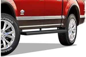 APS (Black 5-inch) 304 Stainless Steel Running Boards Steps Compatible with Ford F150 2015-2025 SuperCrew Cab & F150 Lightnin