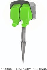Status 15m Extension Lead Dual Socket Outdoor IP54 13A Green view 7