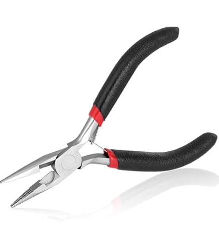 Edward Tools 4.5" Mini Long Nose Pliers - Spring Loaded, Hard Carbon Steel, Ergonomic Handle - View #2