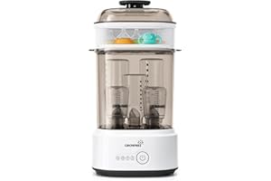 Bottle Sterilizer and Dryer, Compact Baby Bottle Sterilizer, Electric Steam Bottle Sanitizer for Baby Bottles, Pacifiers, Pum