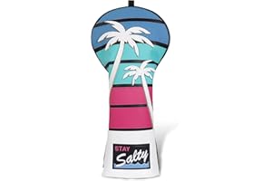 mytag Tropical Golf Headcovers, Coconut Tree Golf Head Covers for Woods and Driver, Putter Covers 3D Embroidery