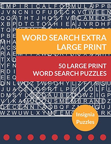 Word Search Extra Large Print: One Puzzle Per Page by Insignia Puzzles