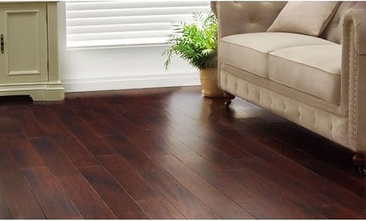 Amazon Com Handscraped Strand Woven Dark Mahogany 3 8 In X