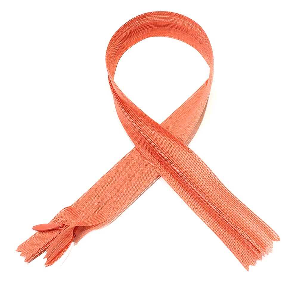 Invisible Zipper Closed, 5 Sizes and 20 Colors #3, Fine Zipper, Elegant and Discreet for Sewing on Clothes, Dresses, Skirts, Sewing Zipper, (18cm 25pcs, 139)