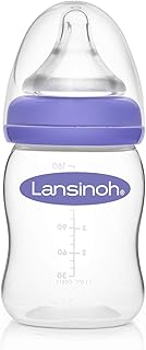 Lansinoh 75860 Weithalsflasche mit NaturalWave Sauger Gr. S, 160 ml