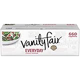 Amazon Com Vanity Fair Everyday Napkins 660 Count White Paper Napkins Grocery Gourmet Food