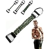 Chest Expander, Natural Latex 3-Hole Resistance Bands with Handles & Foot Cover | High Elasticity Tear Resistant | Full Body Workout for Men Home Gym, Yoga Fitness Strength Training