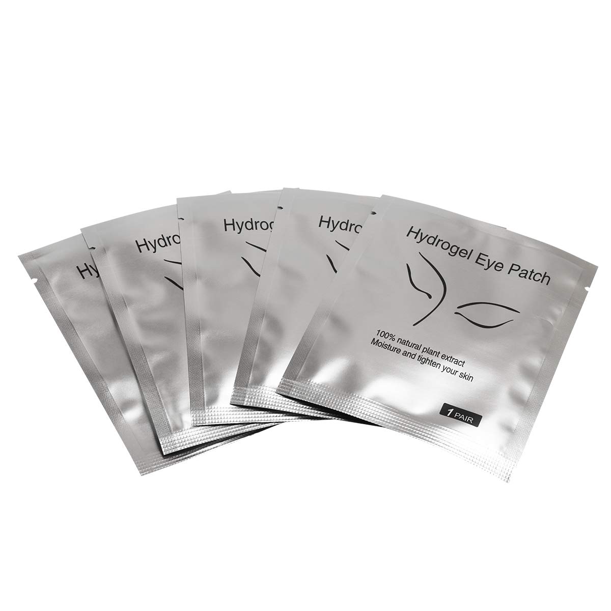 Fadlash Eye Gel Pads 50pcs for Eyelash Extension, Perming, and Tinting - Under Eye Pads for Lash Extensions
