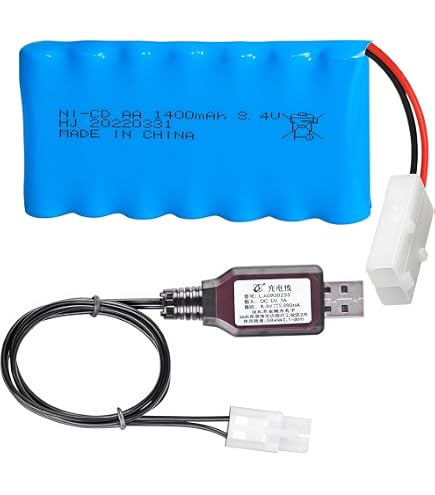 Amazon.com: 8.4V 1000mAh NI-CD Battery Pack Rechargeable AA
