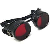 Steampunk Victorian Goggles Rave Glasses, Sleek and Stylish Industrial
