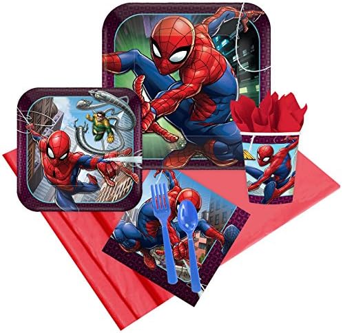 Spiderman Party Supplies Standard Kit (serves 8 guests)
