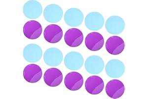 TINEASUR 20pcs Warm Gel Light Filters for LED Ceiling Spotlights, 74mm Self-Adhesive Ambient Lighting Film