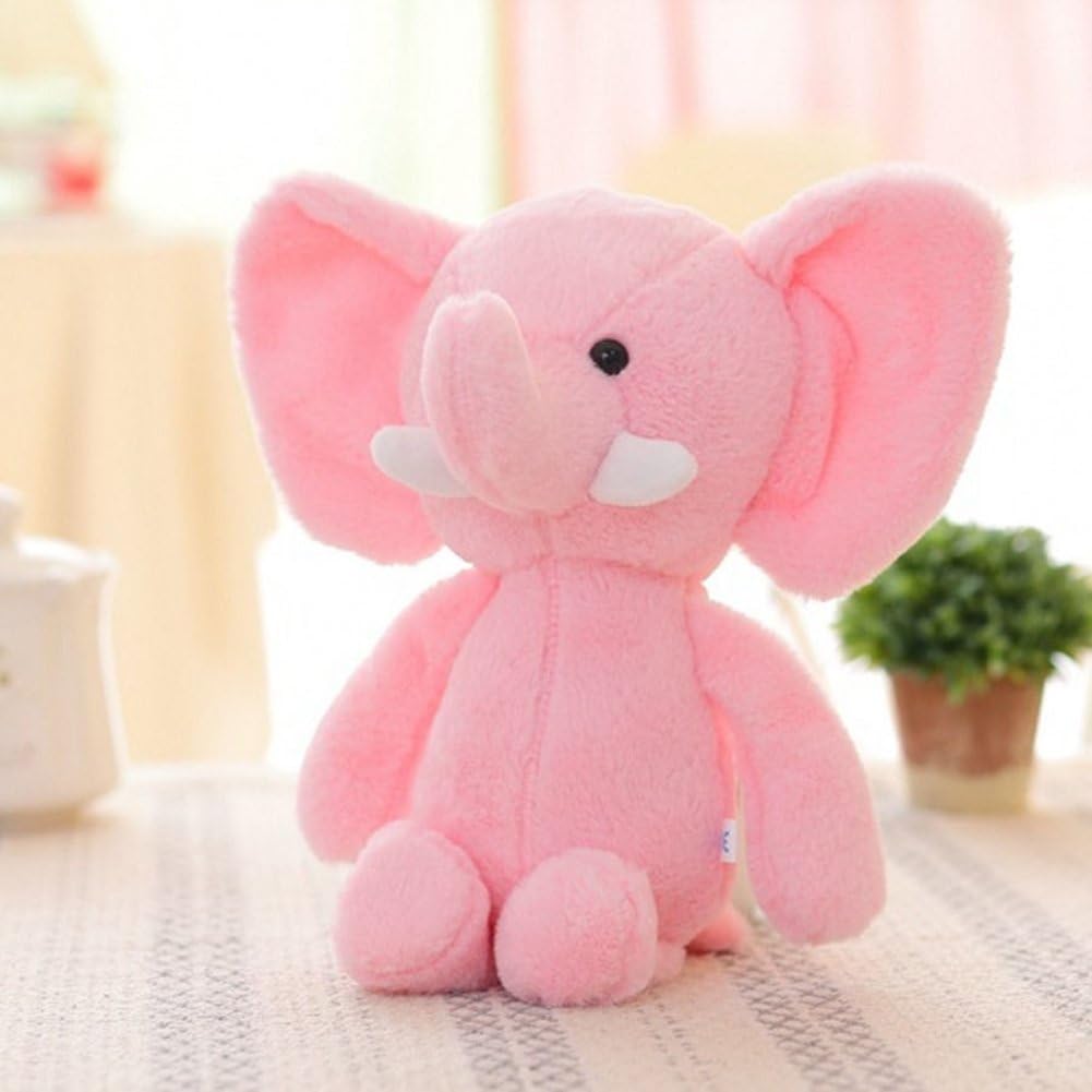 Yinpinxinmao Mini Lovely Elephant Stuffed Animals Kids Baby Soft Plush Toy X-mas Gift Doll Pink