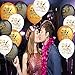 50Pcs Gold Black White Happy New Year Eve Balloons 2025 New Year Balloons New Years Eve Party Balloons for Happy New Years 2025 Decorations