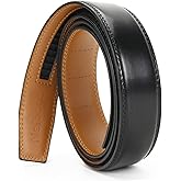 Nelbons Men's Ratchet Belt Strap Only 35mm 1 3/8",Fit 40mm buckle,replacement Belt without Buckle