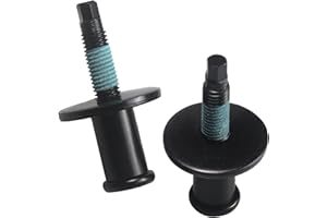 ACHILIOSON Rear Tailgate Striker Latch Lock Bolt Screw Set Compatible with Ford F150 F250 F350 F450 F550 Super Duty Explorer Sport Trac 1997-2016 1L3Z-99404A42-AA Black (2 PCS)