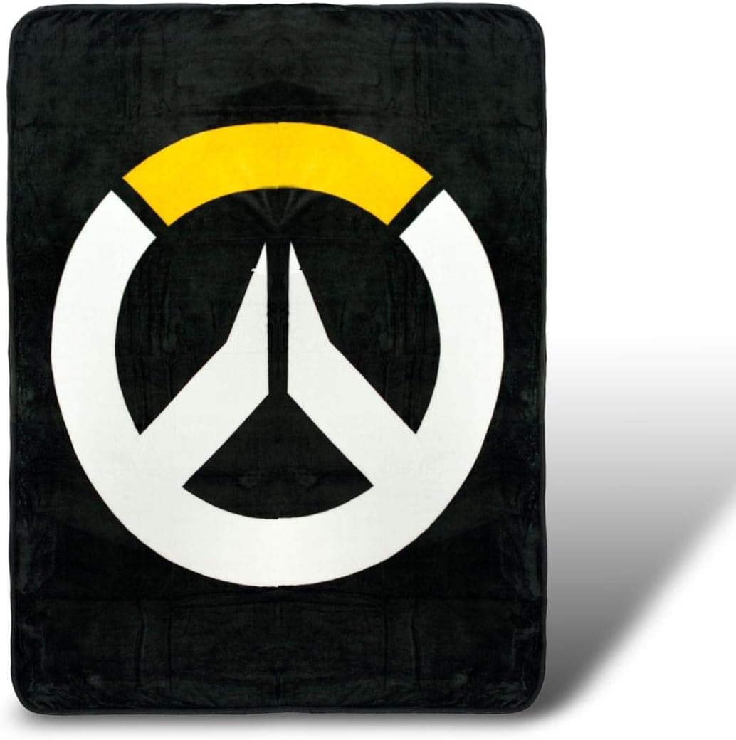 Overwatch Fleece Blanket, Licensed Blizzard Merchandise, Novelty Bedding Accessories, Cool Office And Home Decor