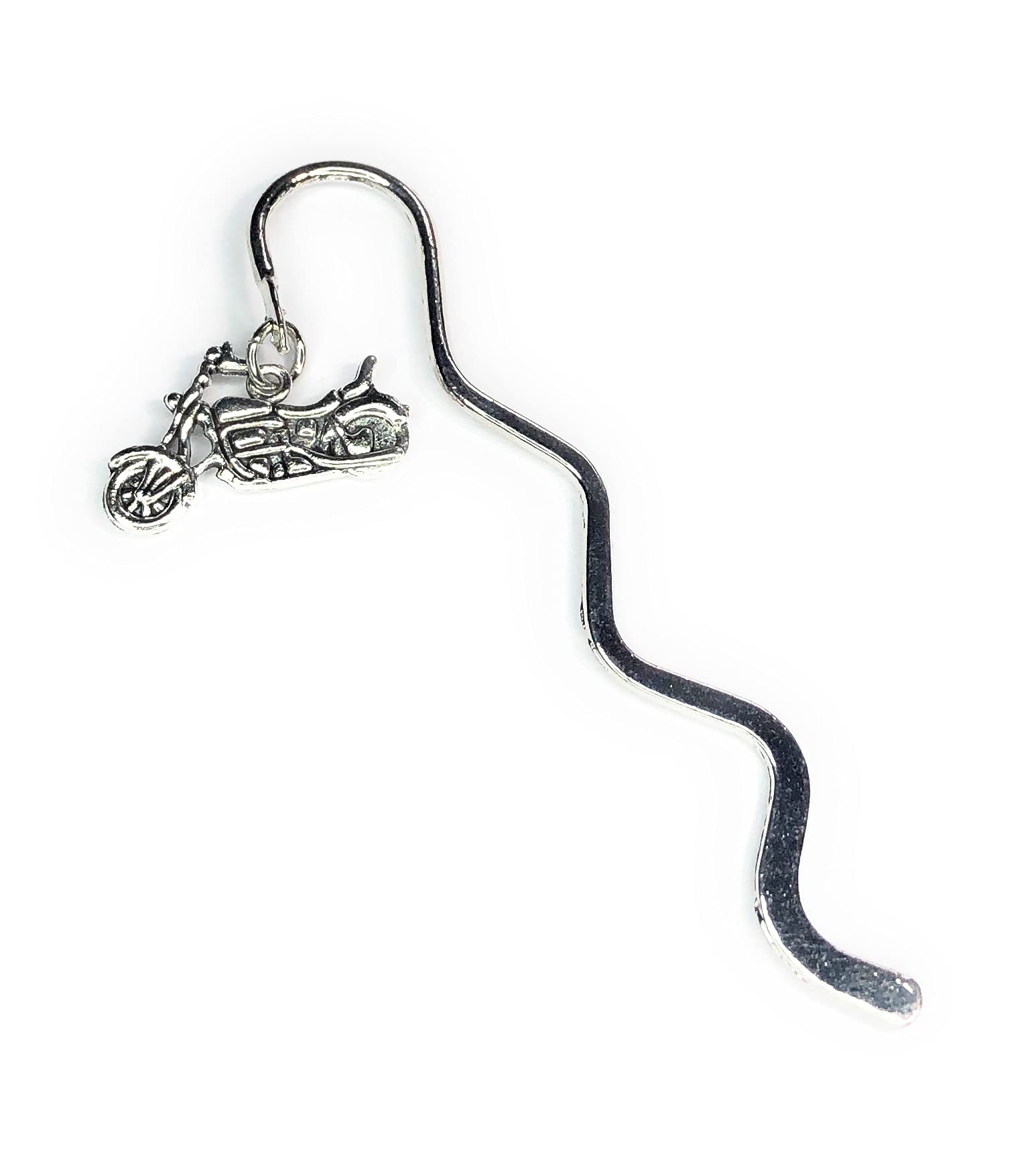 FizzyButton Gifts Motorbike mini Bookmark with Silver Tone Charm, in Gift Bag