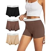 TIICHOO Period Underwear for Women Heavy Flow Leakproof Period Shorts for Day and Night Absorbency 3 Pack
