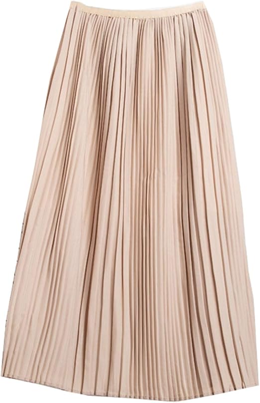 Spring Summer Women Pleated Skirt Elastic High Waist Tulle