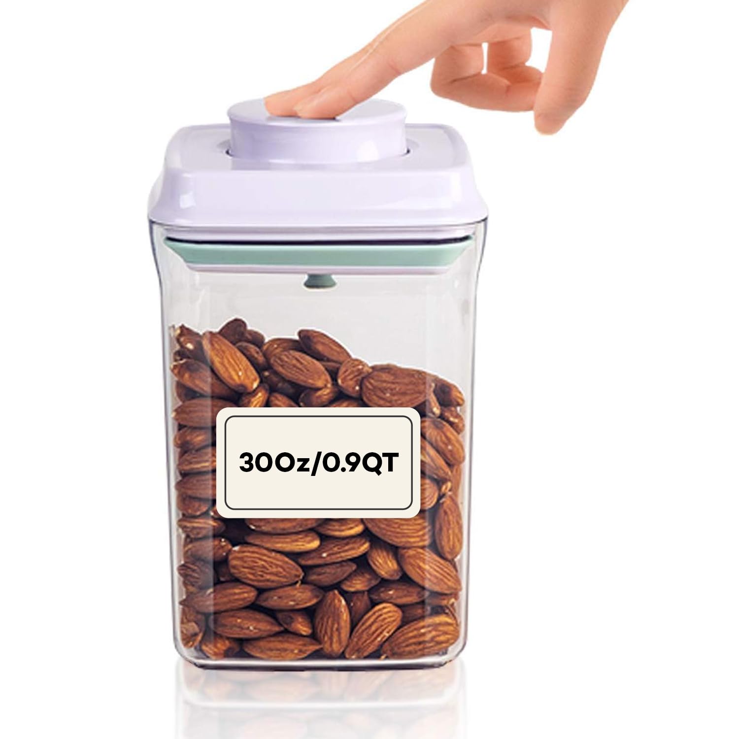 iChewie - BopTop (1pc) Airtight Food Storage Container – Mechanical Silicone Seal Canister - BPA-Free - 900ml