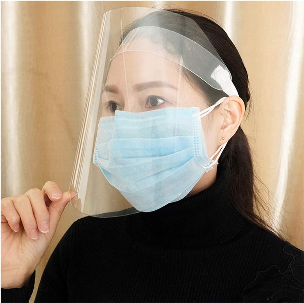 Face Shield Protect Eyes and Face with Protective Clear Film Elastic Band - 1PCS