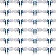 CN-Outlet Wholesale Bulk Earbuds Headphones Individually Bagged 100 Pack for iPhone, Android, MP3 Player -Blue