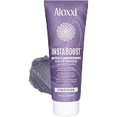 ALOXXI InstaBoost Conditioning Color Masque in Ultimate Platinum Neutralizes Brassiness in Blonde and Silver Hair, 6.8 Fl Oz