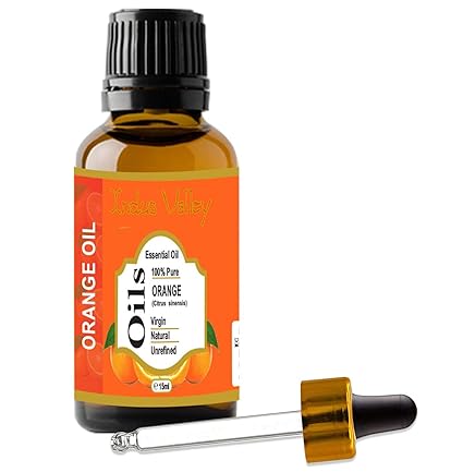 Indus valley 100% pure and natural orange essential oil for hair & face care(15ml)