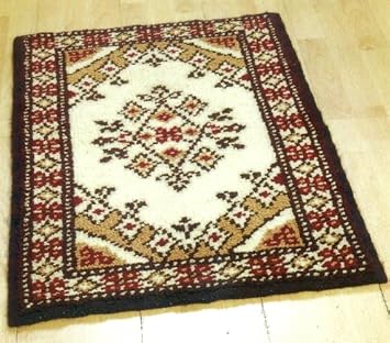 Teppich Knupfen Knupfteppich Braun Beige Weinrot Packung Mit