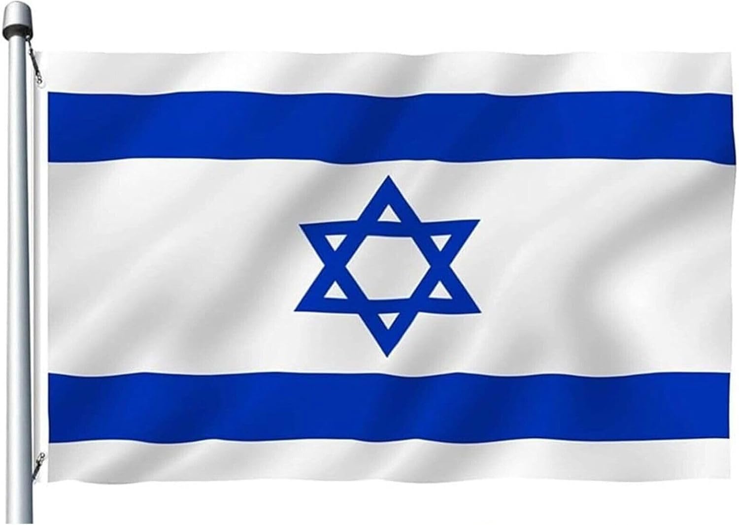 Flags - Israel Israeli Flag - 3x5 Ft - Vivid Color and Fade proof - Israeli National Flags for Indoor/Outdoor Decoration - Vibrant Colors, Brass Grommets