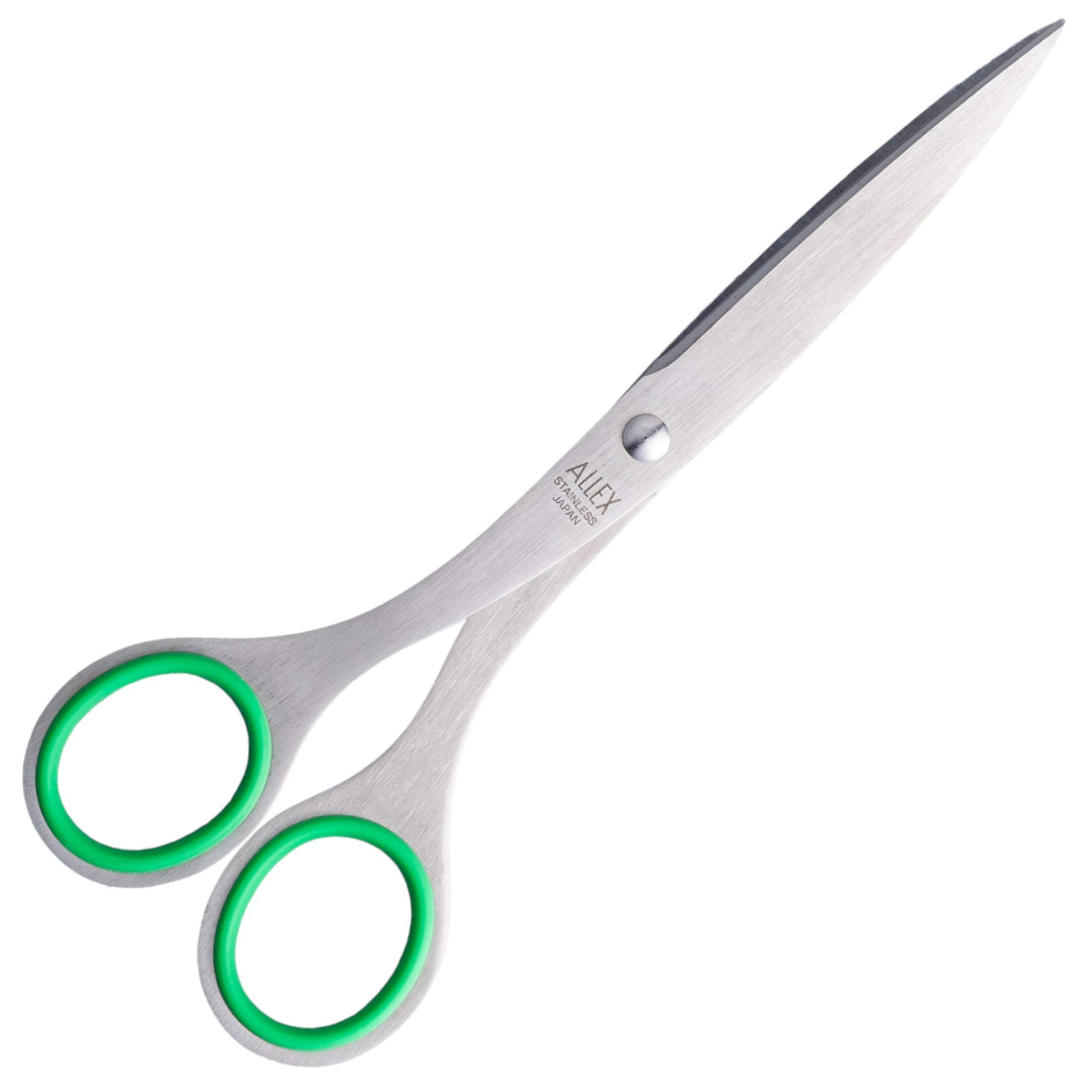 ALLEX Left Handed Scissors - Adult Japanese Stainless Steel Office Scissors (S-165L), Silver — image 1