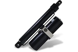 DC HOUSE Heavy Duty 8000N/1700lbs Hydraulic Linear Actuator 12" Stroke Length, IP 65 Protection, DC 12V High Force Actuator for Farm Garden Equipment Utility Vehicle Industrial Usage