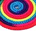Gymnastics Arts Rope, 2.8m/110inch Rainbow Color Rhythmic Gymnastics Rope Solid Competition Arts Training Rope Nylon Jumping Training Rope for Artistic Exercise Fitness Training Rope