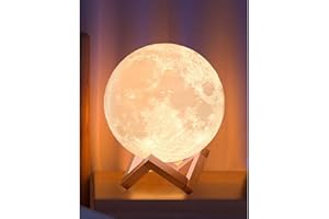 CPLA Moon Lamp Upgrade 128 Colors, Christmas Gifts for Kids Girls Boys Teens Sister Her Women, Ages 4 5 6 7 8 9 10 11 12 13 14 15 16 17 18-20 Year Old Birthday, Remote and Touch Control, 6 inch