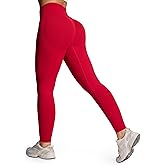 Aoxjox Workout Peach Contour Seamless Hidden Scrunch Butt Lift Leggings for Women Gym Yoga Pants 24"