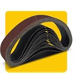 Red Label Abrasives Sanding Belts – 6 X 80 Inch, 80 Grit, Aluminum Oxide, 2-Pack