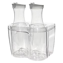 Ice Chilled Wine Bottle Server and Carafe Set