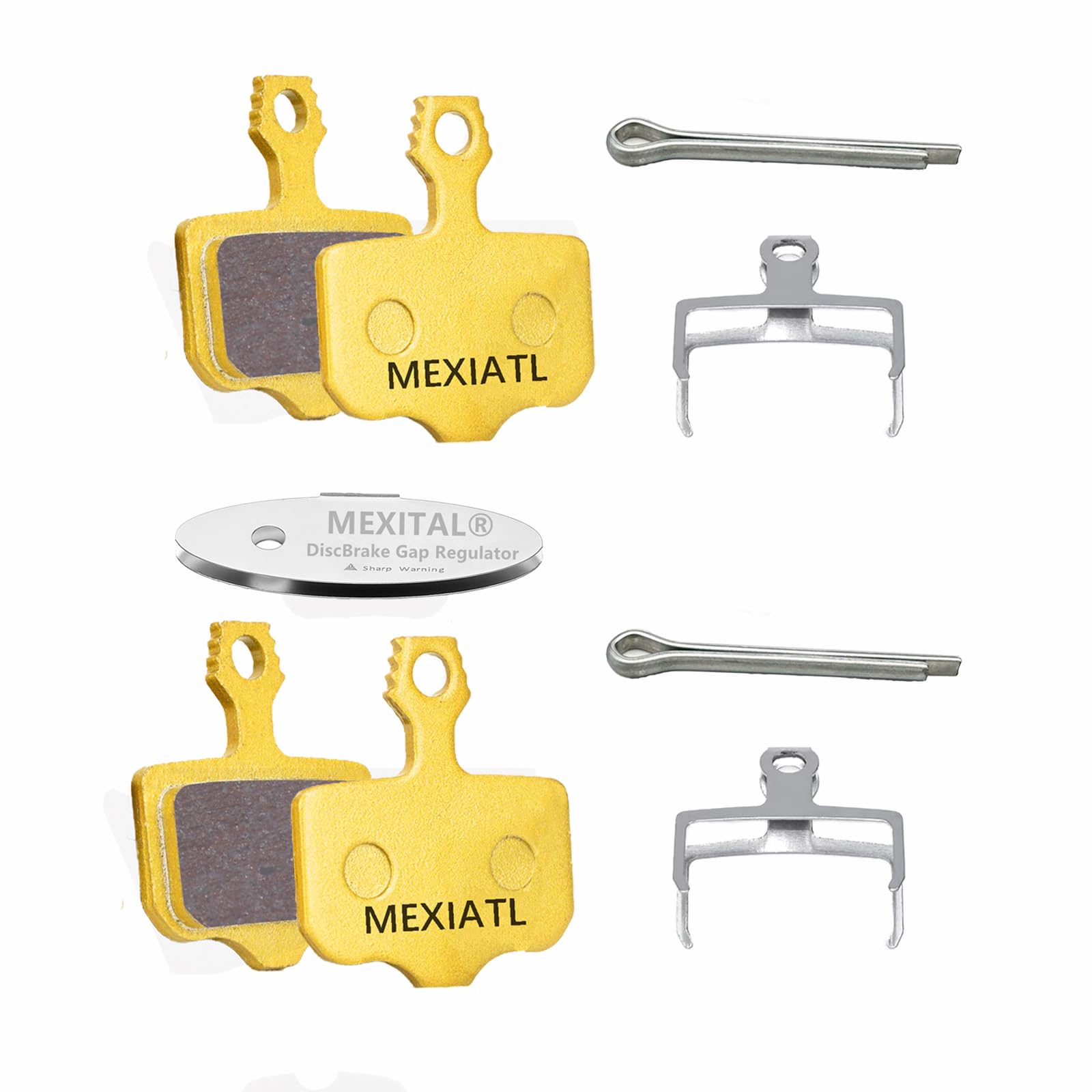 MEXITAL 2 pairs Sintered Disc Brake Pads fit for Sram avid Elixir E1 E3 E5 E7 E9 CR ER DB1 DB3 DB5 XO XX MXTS05-2