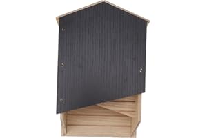 Kelepu Bat House Bat Chamber Bat House Kit Double Chamber Wooden Waterproof Windproof Bat Box Shelter for Outdoor Garden Patio Yard Tree