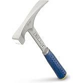 ESTWING Bricklayers/Mason's Hammer, 22 oz Brick Hammer, E6-22BLC | Made in USA, Finish May Vary, Versatile Brick Hammer, Strong Nylon End Cap, Built For The Pro, Patented Shock Reduction Grip
