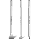 MonkeyKingBar -SDS Max Bits Set Long 16"-Masonry Bits Set Universal Fit for All SDS Max Hammer Drills- SDS Chisel with 3pc Ch