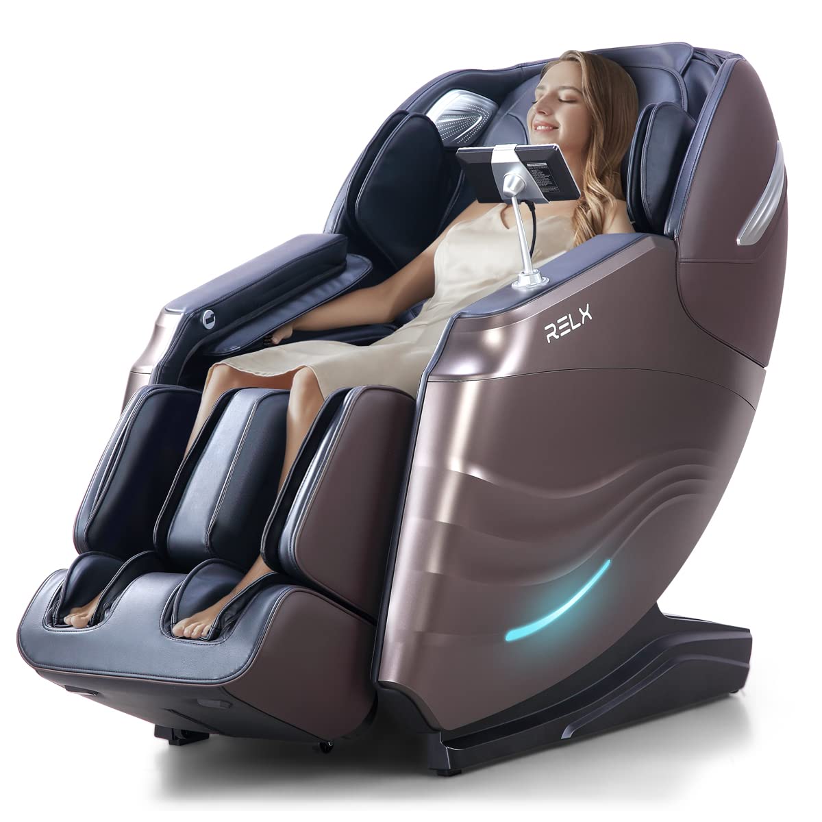 Photo 1 of ***FACTORY SEALED******TRUCK/TRAILER PICKUP ONLY***
RELX 2025 Massage Chair Full Body, 15 Modes Zero Gravity SL-Track Shiatsu Massage Chair Built-in Heat System, Airbag Massage with Body Scan, Deep Yoga Stretch, Calfrest Extension and AI Control(Brown)
