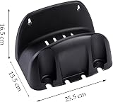 Plastific Wall Mounted Hose Holder 16.5 x 25.5 x 15.5 cm Black ABS Plastic view 2