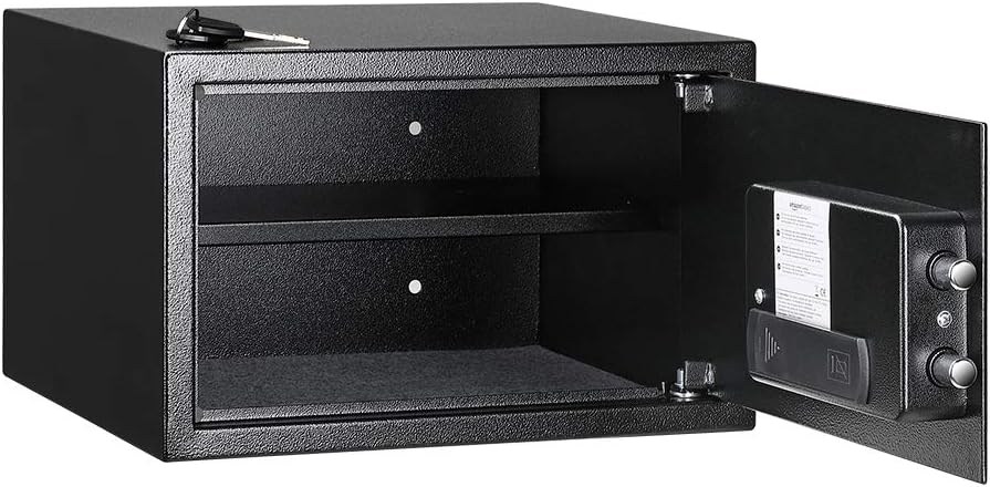 Amazon Basics Steel Security Safe with Digital Keypad, Secure Money, Cash, Jewelry, ID Documents, 34 Litres - Image 4